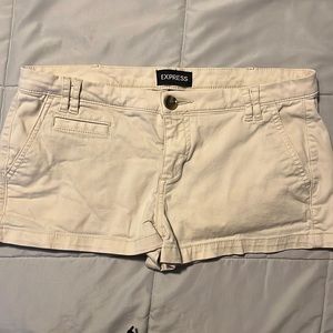 Express light khaki shorts